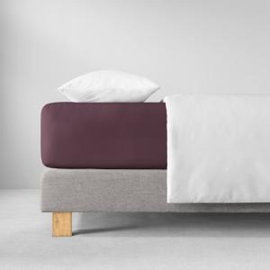 Простыня трикотажная Estella 120х200см, цвет баклажан