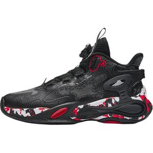 Antakids Кроссовки Thunderstorm Slip Resistant Shock Absorbers With Abrasion Resistant Properties High Top Basketball Shoes Black