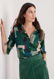 Блуза Seasalt Cornwall LARISSA, Green/Aerial Field Coppice/Green