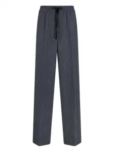 Брюки из фланели в полоску LIU JO, синий