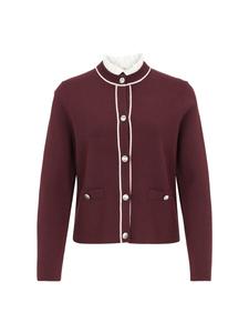 Вязаный кардиган zero, Wine red