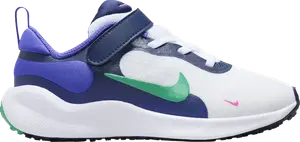 Кроссовки Revolution 7 PS 'Midnight Navy Stadium Green', белый