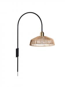 Beliani Настенные светильники NOSARA черного цвета - (Ш) 60 x (В) 100 x (Д) 38 см