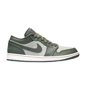 Кроссовки Air Jordan 1 Low 'Military Green', зеленый