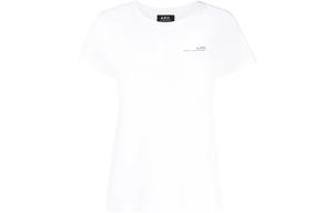 Футболка с круглым вырезом и принтом логотипа A.P.C, белый