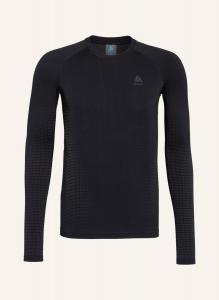 Функциональное нижнее белье-рубашка performance warm eco odlo, черный/серый