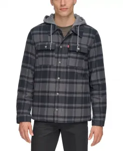 Мужская флисовая рубашка-куртка с подкладкой из искусственного шерпа Levi'S, серый