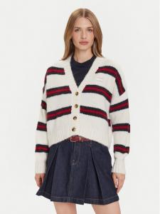 Кардиган relaxed fit Badge DW0DW21678 Tommy Jeans, экрю