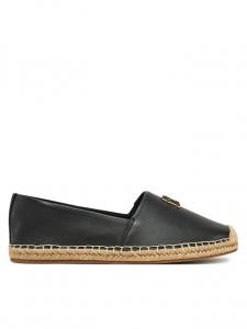 Эспадрильи Th Logo Leather Espadrille FW0FW08540 Tommy Hilfiger, черный