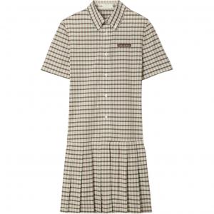 Женское платье с короткими рукавами Tory Burch, айвори белый & черный