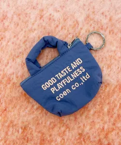 Брелок-сумочка с вышитым логотипом