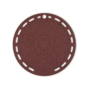 Французская круглая подставка Le Creuset, коричневый