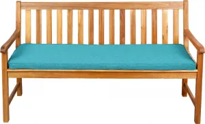 Подушка-сиденье для скамеек, садовых качелей и сидений, гладкая. FK5 (170x50x5, небесно-голубая)