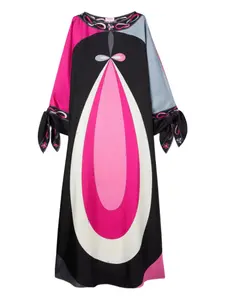 Платье макси с принтом «Маддалена» от PUCCI, черный