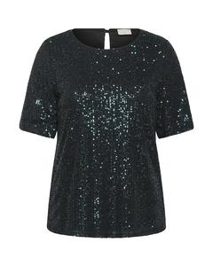 Блуза KAFFE CURVE Laila, темно-зеленый