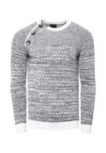 Свитер с модными пуговицами RUSTY NEAL, белый