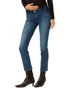 Джинсы HUDSON Nico средней посадки, прямые, для беременных, Head Over Heels, для беременных HUDSON Jeans, синий