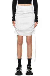 Юбка-мини с рюшами J Koo, белый