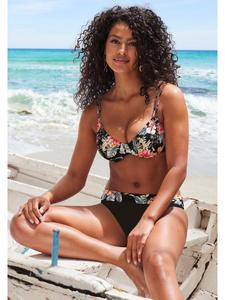 Верх бикини LASCANA, цвет schwarz bedruckt