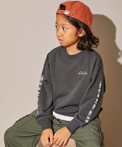 Толстовка с крупным силуэтным принтом Devil Lab, модель 25AW Devirock, цвет 003-Sleeve Barcode-Black