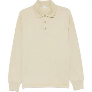 Поло с вышитым логотипом Burberry, бежевый