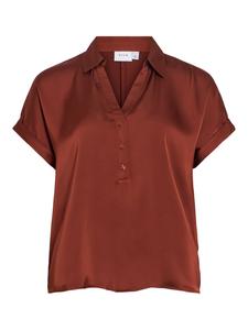 VILA Блузка 'VIEnna Ravenna' в цвете Rusty Red