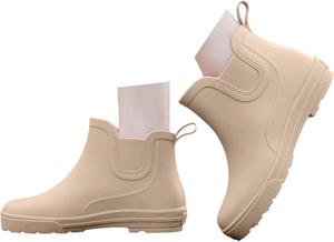 Женские модные резиновые ботинки Chelsea, водонепроницаемые, ботильоны для женщин с ортопедической поддержкой Jyswoshoe, хаки