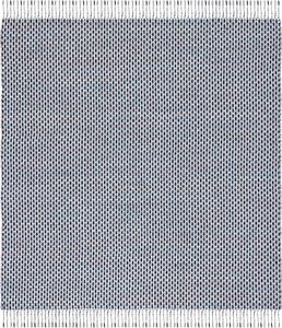 Ковер SAFAVIEH, 183 x 183 см, Montauk Collection - Blue & Black, ручное плетение плоское переплетение Cotton, идеально для помещений с высокой проходимостью в гостиной, спальне (MTK475L)