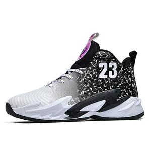 Баскетбольные кроссовки средней высоты с противоскользящей подошвой, унисекс Wooden Rabbit, White Black