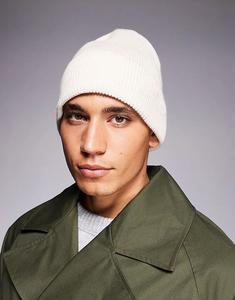 Вязаная шапочка River Island цвета экрю