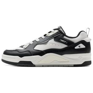 XTEP Новые легкие нескользящие износостойкие низкие кроссовки для скейтбординга мужские черно-белые