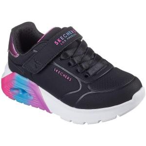 Skechers Uno Lite 2.0 — яркие, чёрные, детские кроссовки