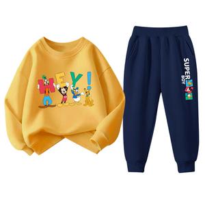 Повседневная спортивная одежда для детей 3-7 лет Disney, желтый/темно-синий