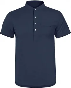 Мужская льняная хлопковая футболка-поло с коротким рукавом SWJGLITTR