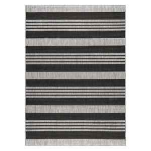 Ковер для улицы с изображением малиновки Nuloom, серый, 153x229 см