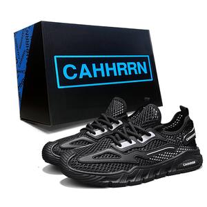 Дышащие низкие повседневные туфли для мужчин CAHHRRN, Black