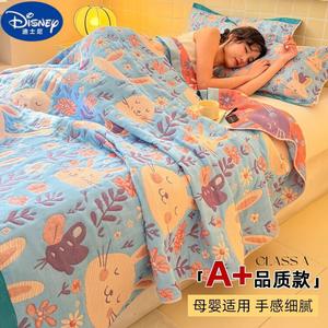 Disney Трехслойное хлопковое одеяло-плед 150х200 см, утолщенное, ткань Annie Garden