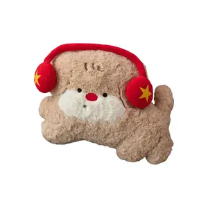 Плюшевая кукла Scruffy Headphone Dog высотой 23 см LOGISTAR, светло-коричневый