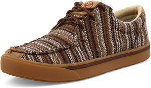 Мужские повседневные ковбойские кроссовки Twisted X в стиле Hooey Loper, светло-серые, коричневый