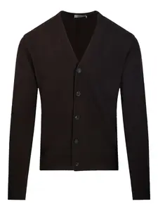 Кардиган на пуговицах с V-образным вырезом Altea, коричневый