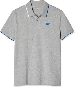 Мужская поло-рубашка с коротким рукавом Lotto 211020 L73 POLO с одним точечным рисунком, серый