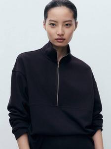 Пикол водолазка с молнией Mango, Navy