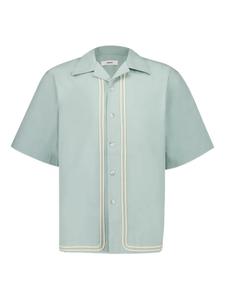 COMMAS рубашка с плетеным воротником, синий