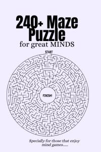 The Best Maze Puzzle Book for Grown Ups | | The ultimate maze puzzle book for adults | Challenging and fun puzzles for adults | A-maze-ing mazes for ... development | Engaging puzzles for adults (Independently published)