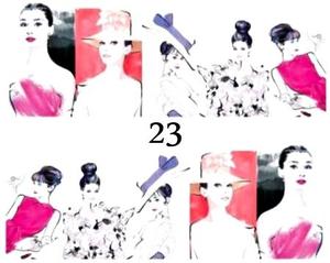 Водные наклейки для ногтей - №23, inna