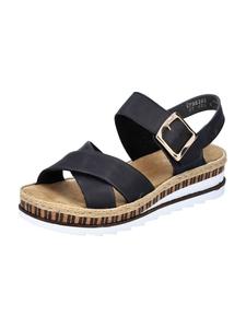 Сандалии на плоской подошве rieker Keilsandaletten, черный