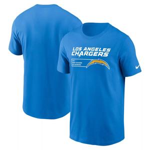Мужская футболка синего цвета Los Angeles Chargers Division Essential Nike
