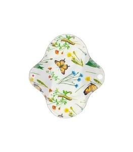 Гигиеническая прокладка многоразовая - ежедневная прокладка, МАЛЕНЬКАЯ - размер S, В ТРАВЕ, бамбук Pupus