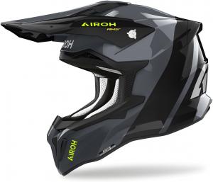 Мотоциклетный шлем Airoh Strycker Composite Carbon Offroad, Gloss Hazard Grey