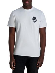 Футболка из хлопка с графическим логотипом Karl Lagerfeld Paris, белый